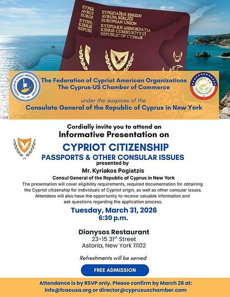Informative Presentation: Cypriot Citizenship & Consular Issues